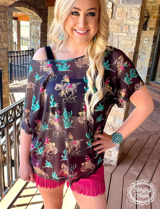 Wanted and Wild Sheer Top