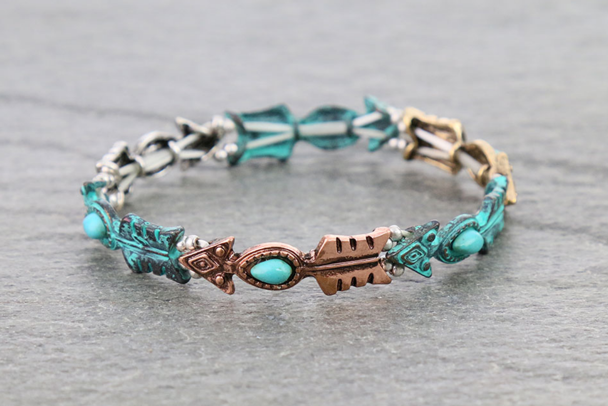 Western Arrow Stretch Bracelet