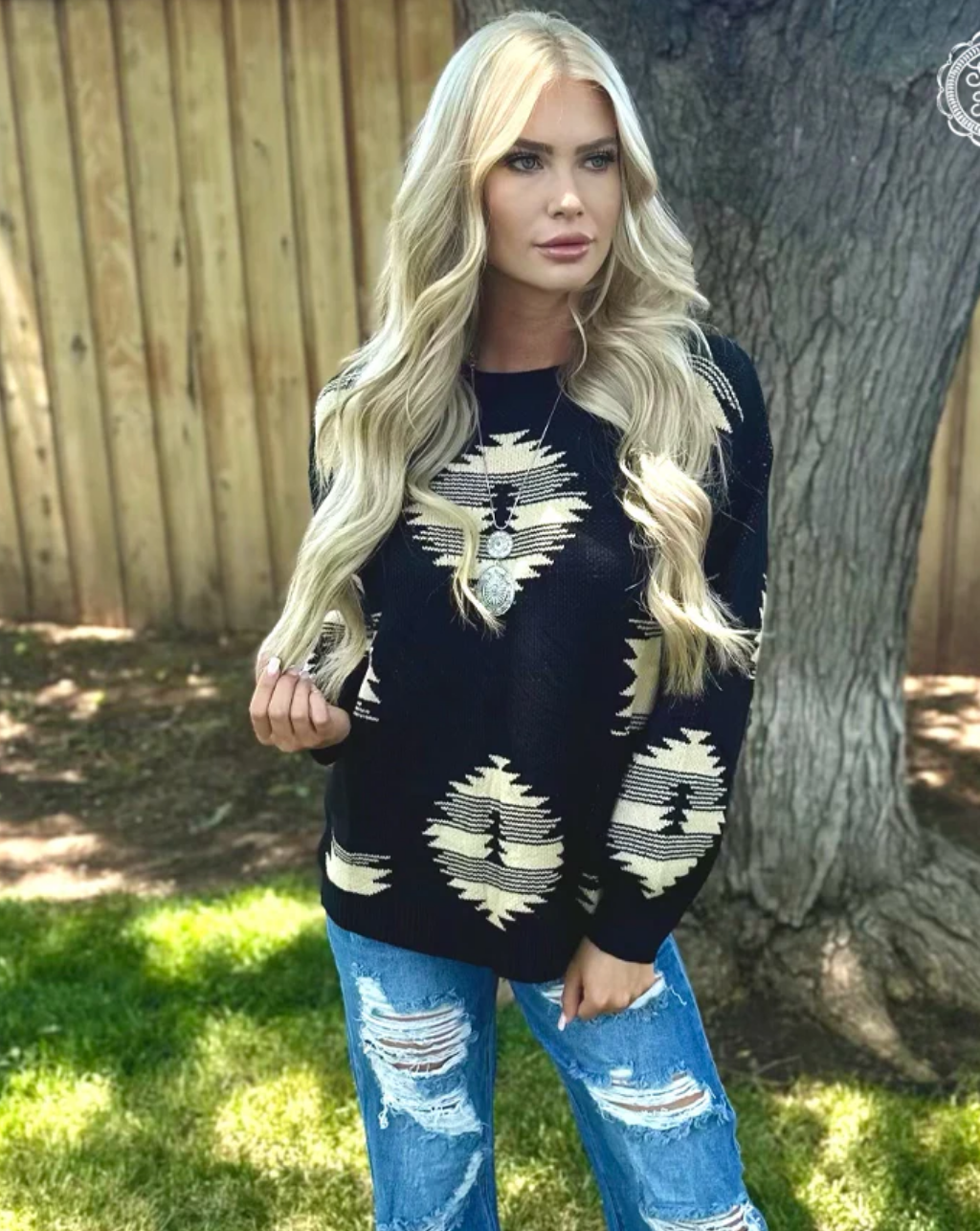 Paint It Aztec Sweater