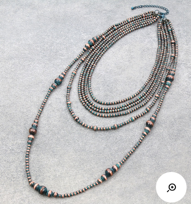 6Row Navajo Style Pearl Necklace