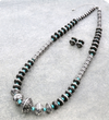 Western Bead with Navajo Style Pearl Necklace Set