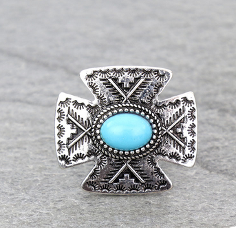 Western Cross Scarf Slide