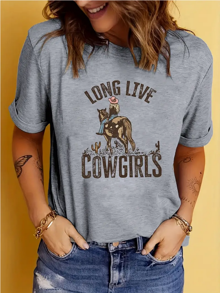 Long Live Cowgirls Gray