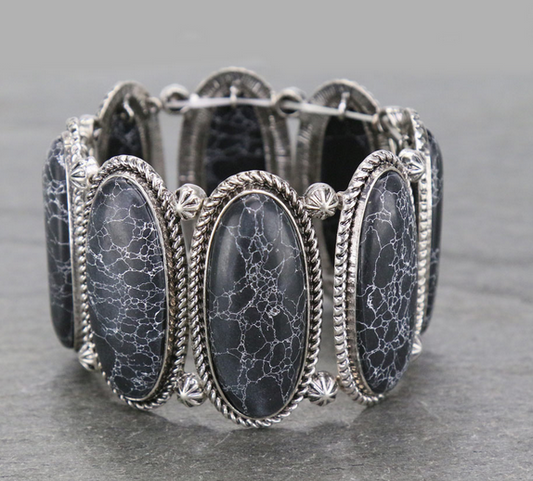 Western Stone Stretch Bracelet