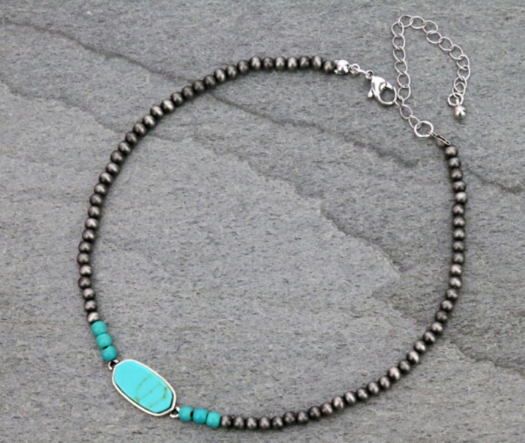 Navajo Style Stone Choker