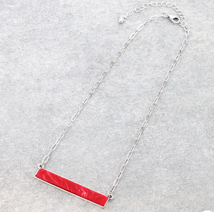 Bar Stone Necklace