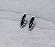 Western Style Oval Stone Stud Earrings