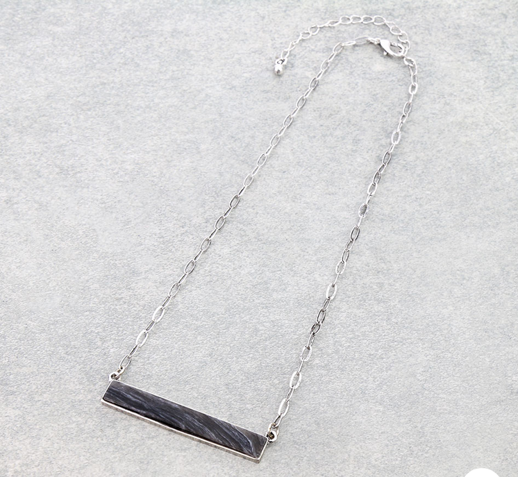 Bar Stone Necklace