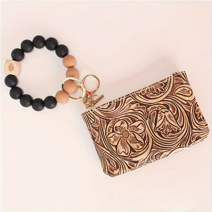 Brown Wallet Wristlet