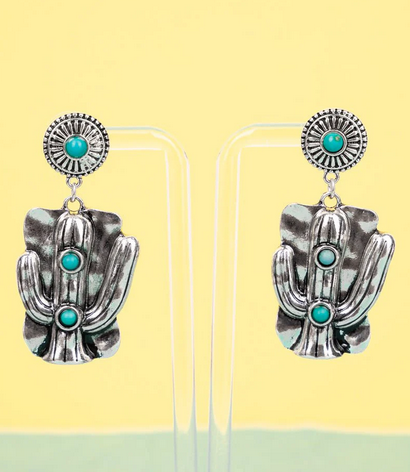 Cactus Dangle Earrings