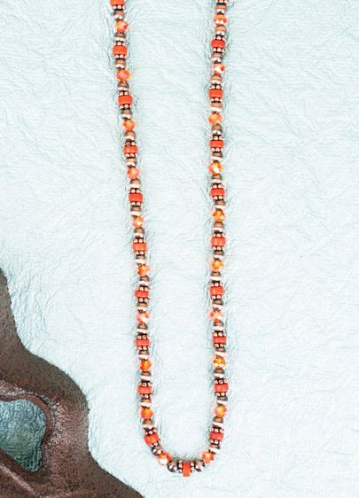 Rockford Lane Burnt Orange and Coppertone Necklace