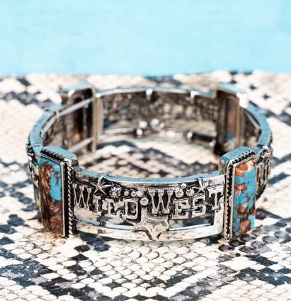 Wild West Turquoise Stone Bracelet
