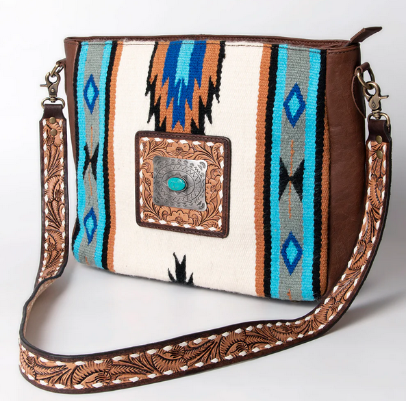 Messenger Hand Tooled Saddle Blanket