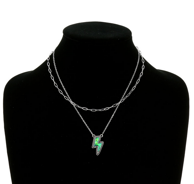 2Row Western Thunder Stone Necklace