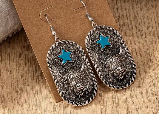 Highland Star Dangle Earrings