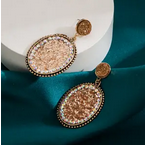 Copper Rhinestone Earrings