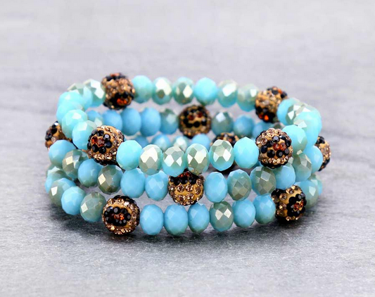 Fashion Glass Bead Stackable Bracelet