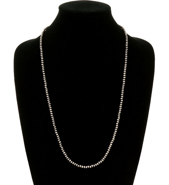 4mm Navajo Style Pearl Necklace