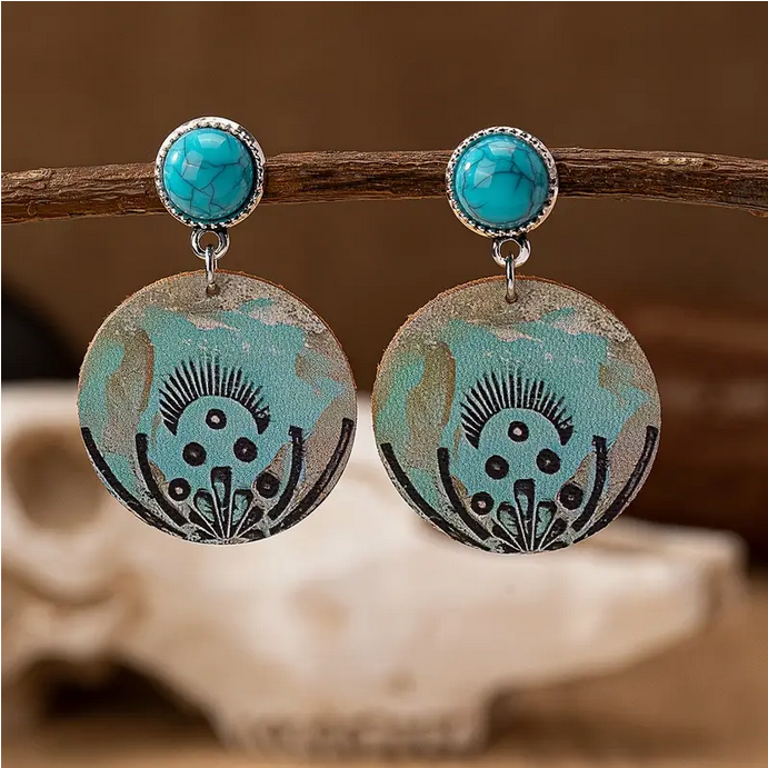 Round Dangle Earrings