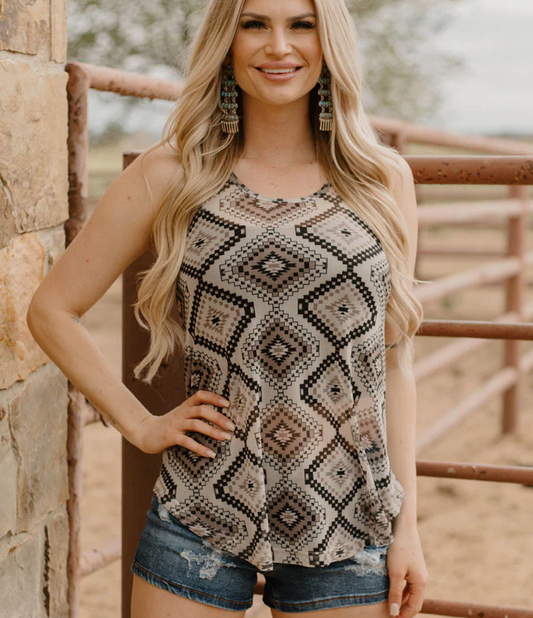 Prairie Lake Mesh Tank Top