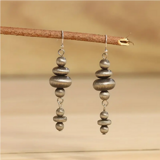 Navajo Pearl Simple Earrings