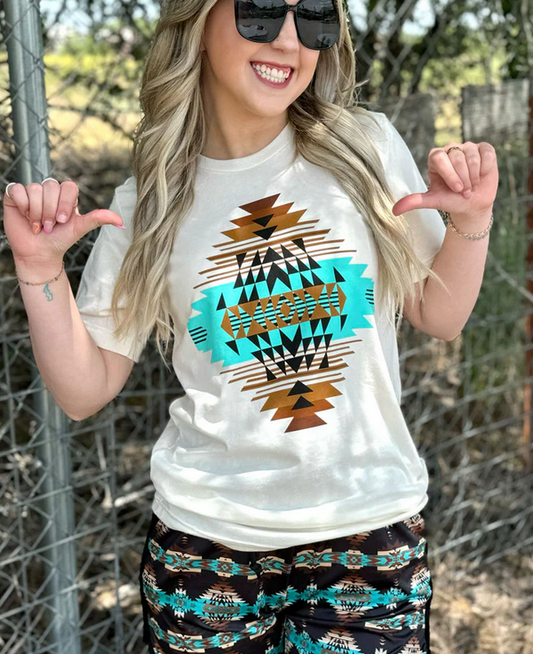 Sandy Aztec Tee