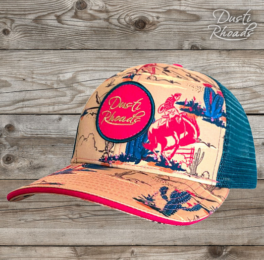 Dusti Rhoads Sarsaparilla Vintage Patch Trucker Cap