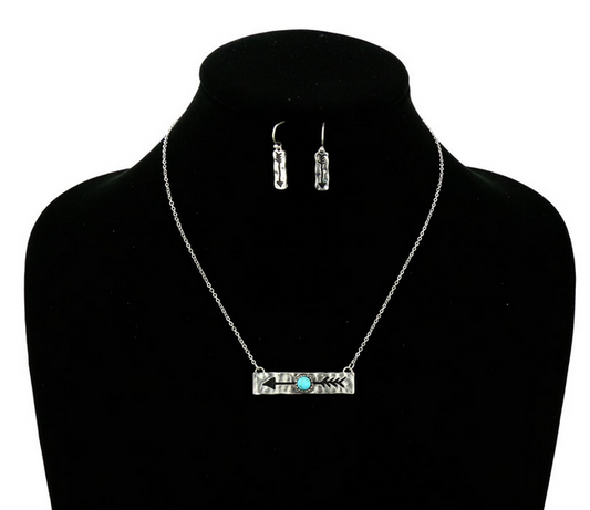 ARROW TQ BAR Necklace Set