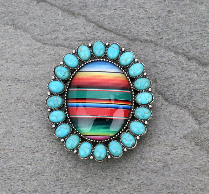 Serape Glass Bubble Phone Grip and Stand