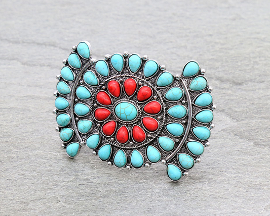 Western Turquoise Hair Barrette