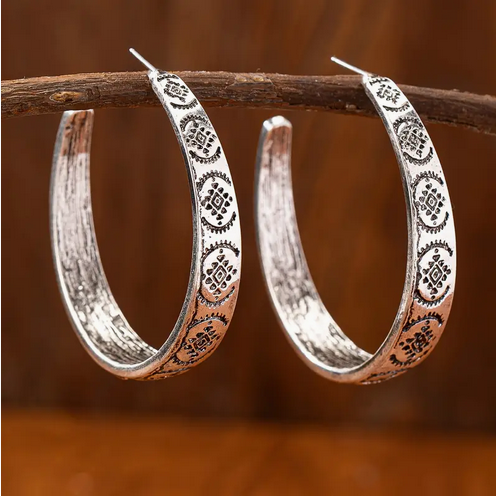 Western Hoop Earrings