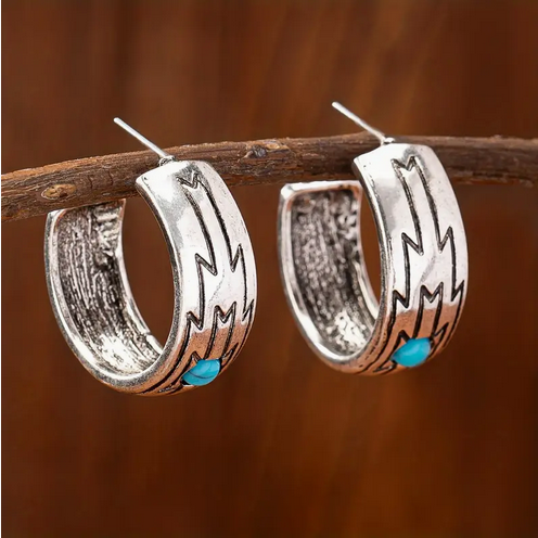 Western Hoop Earrings