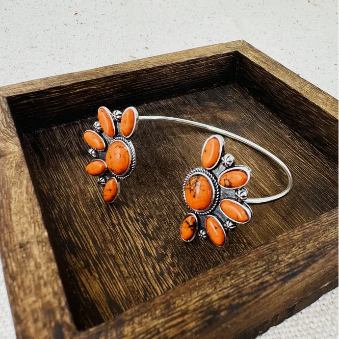 Orange Cuff Bracelet