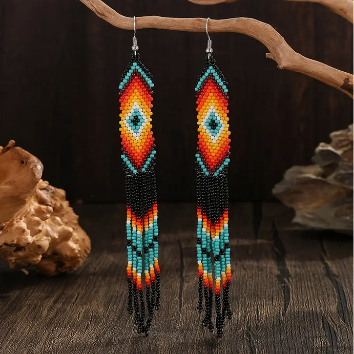 Beaded Dangle Earrings