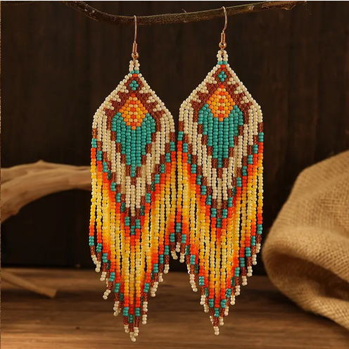 Beaded Dangle Earrings