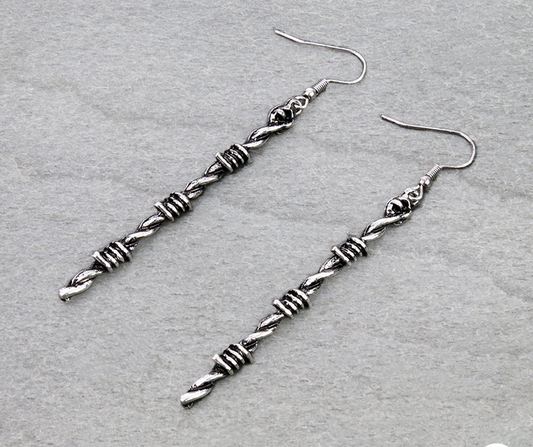 Western Barbed Texture Dangle Earrings