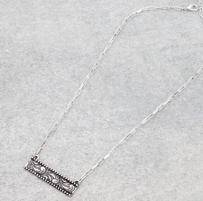 Western Dainty Bar Necklace