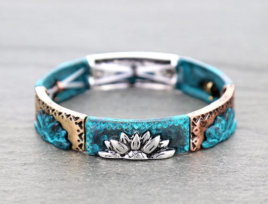 Western Sunflower Stretch Bracelet