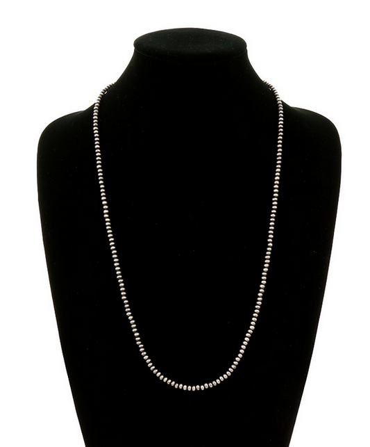 4mm Navajo Style Pearl Necklace