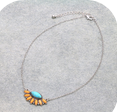 Western Geometric Semi Stone Necklace