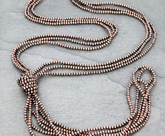 4mm Navajo Style Pearl Necklace