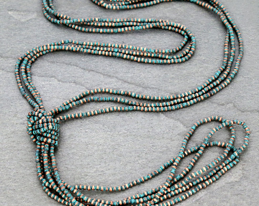 4mm Navajo Style Pearl Necklace