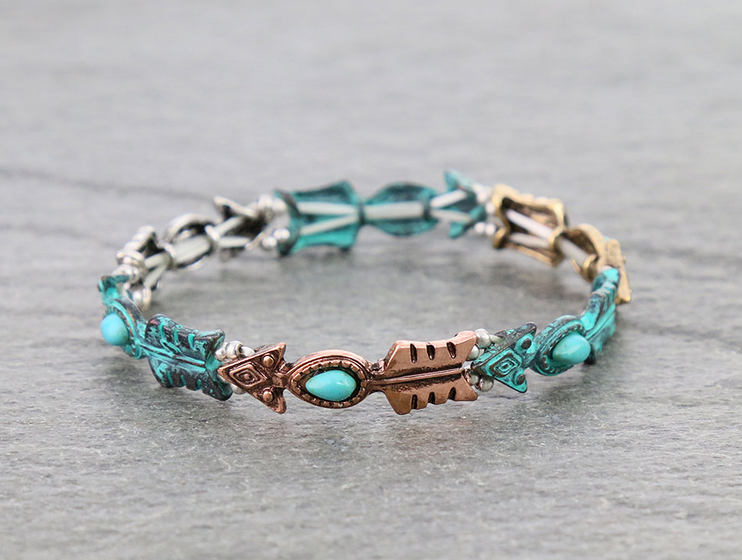 Western Arrow Stretch Bracelet