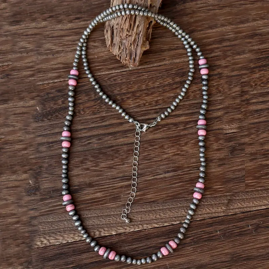 Pink Navajo Necklace