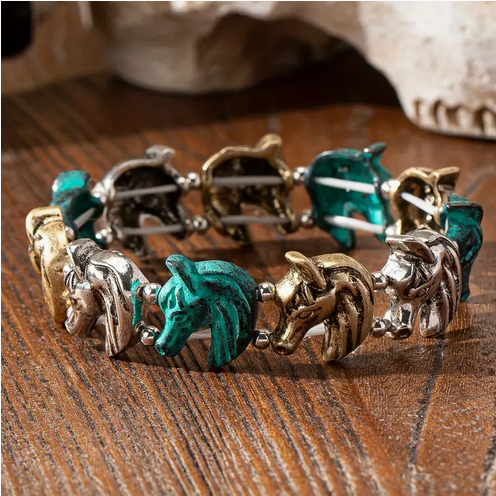 Horse Head Multicolored Bracelet