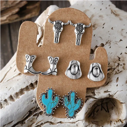 4 Pair Earring Set