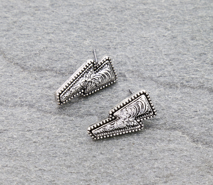 Western Dainty Thunder Stud Earrings