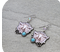Western Steer Skull Print Dangle Earrings