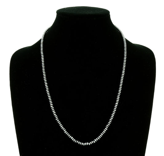 Western Bead Necklace – Saucer 4mm