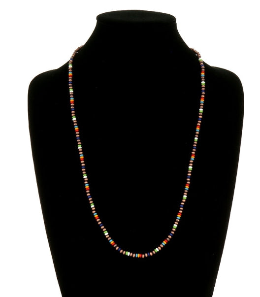 Navajo Style Pearl &amp; Bead Necklace